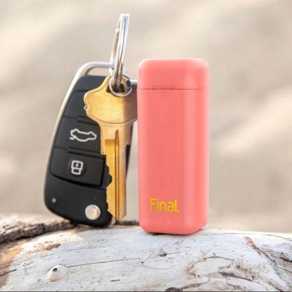 NWT FinalStraw Reusable Stainless Steel Foldable Straw - Coral - Picture 3 of 7